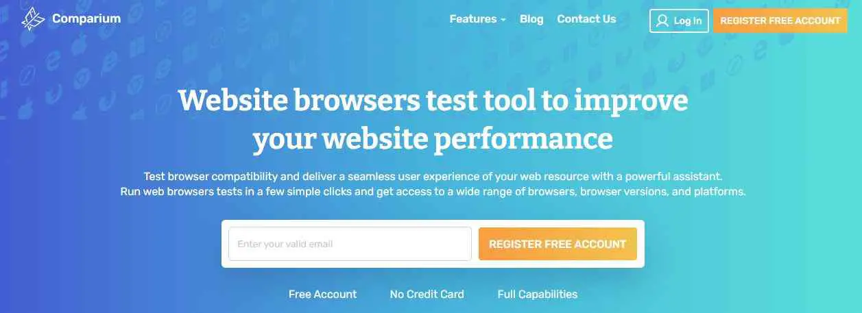 Comparium cross browser testing online