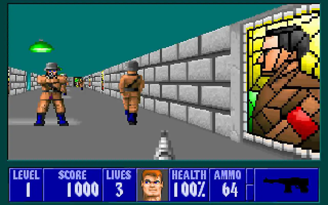 Players assume the role of William "B.J." Blazkowicz, an American spy who must infiltrate Castle Wolfenstein, a Nazi fortress.